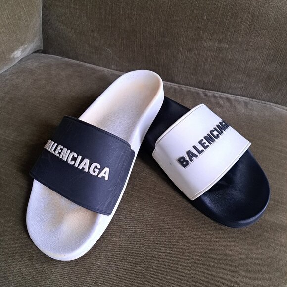 MENS BALENCIAGA SLIDES - Picture 1 of 6